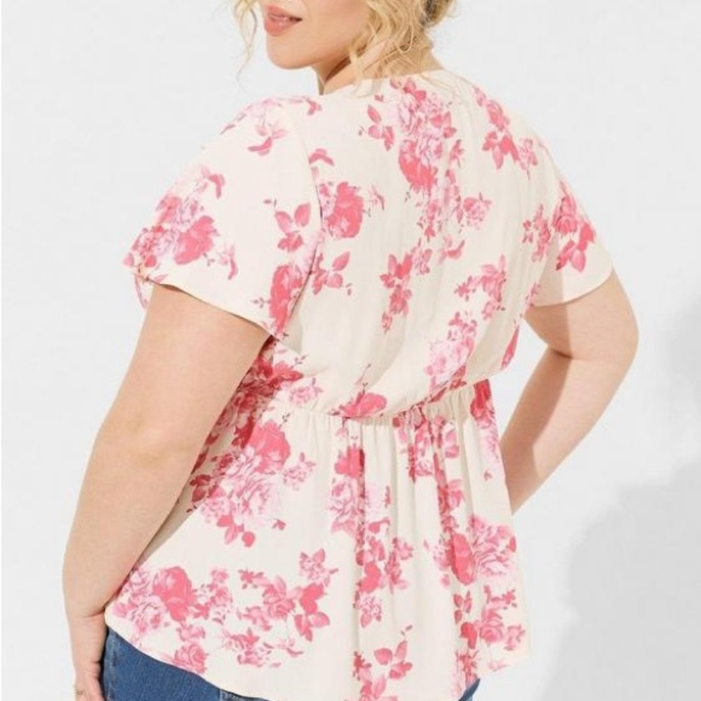 Torrid Georgette Ruffle Detail Top - Picture 6 of 7